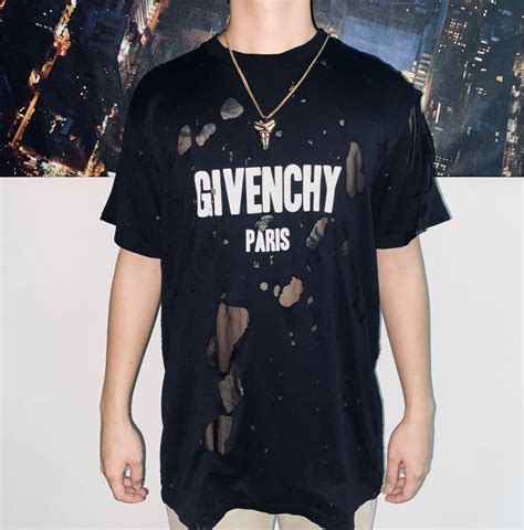 givenchy destroyed t shirt fake|how to spot givenchy clothing.